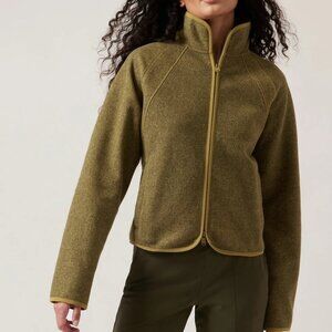 💕Athleta STROLL FLEECE FULL ZIP JACKET XS